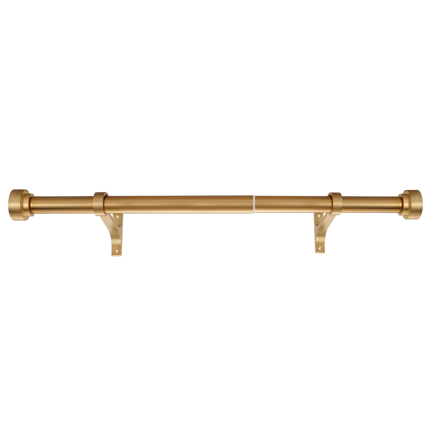 Kurze Gardinenstange, 30,5–50,8 cm, Teleskop-Seitenvorhangstangen, 2,5 cm Stange, verstellbare Metall-Gardinenstange, Warm Gold Küche, Haushalt & Wohnen