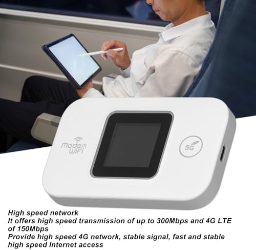 4g mobile hotspot showing charging cable and compact size