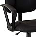Boss Office Products Ergonomic Works Drafting Chair with Loop Arms in Black, Mid-Back