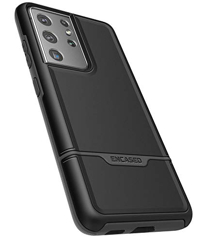Capa Encased Rebel Series projetada para Samsung Galaxy S21 Ultra, capa protetora para telefone resi