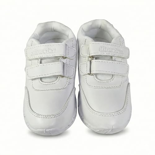 Image of Microlon Unisex School Uniform Shoes - Black and White