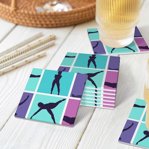 Dessous de verre céramique gymnastique protégeant la table de bar - 7