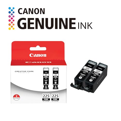Canon PGI-225 Genuine Black Twin Pack, Compatible with iP4820, MG5220, MG5120, MG6120, MG8120, MX882, iX6520, iP4920, MG5320, MG6220, MG8220, and MX892 Printers - image 2