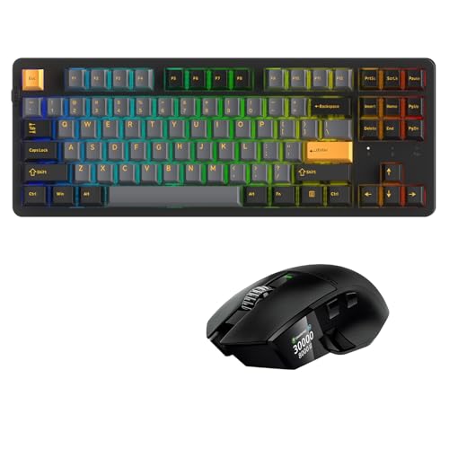 Teclado Gamer EK87PRO y Mouse A980PROMAX Inalámbrico