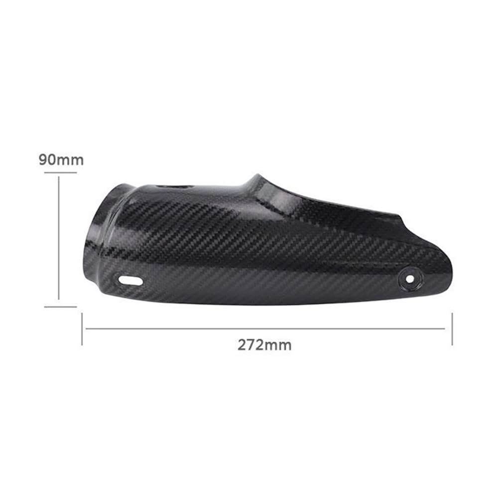 Pokrywa widelca motocyklowego Pasuje do BMW R1200GS 2013-2018 R1250GS 2019-2023 rura tłumika wydechowego z prawdziwego włókna węglowego osłona termiczna Osłona widelca motocyklowego