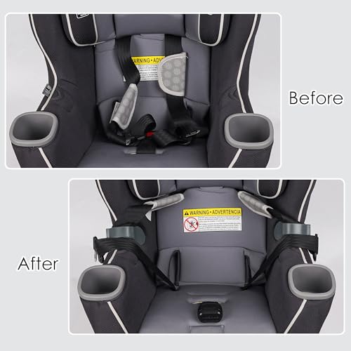 Image of Harness Strap Organizer for Car Seats - Prevents Twisting, Speeds Up Buckling - Original Invention for Infant & Toddler Seats - Clip-On Strap Holder, Universal Fit (Grey)