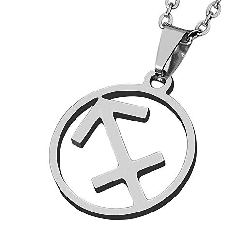 Collar de Sagitario para hombre ZENSE ZP0242 el regalo ideal de cumpleaños con cadena