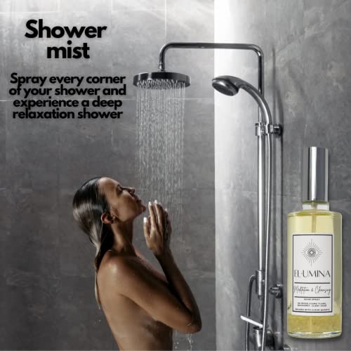 Elumina 100ml Meditation & Cleansing Room, Pillow and Aura Sprays Infused with Clear Quartz. (Ho Wood, Ylang Ylang… - Image 8