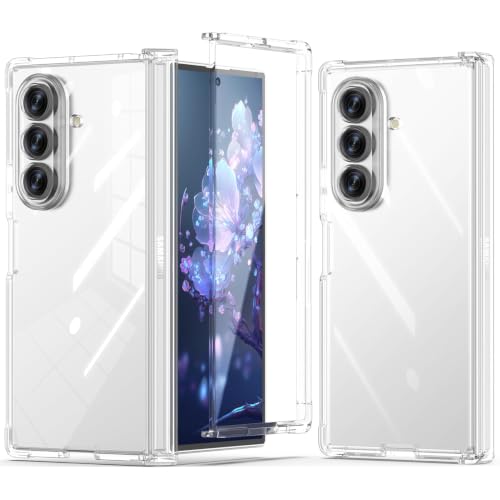 Coque Samsung Galaxy Z Fold 8 Ultra transparente en polycarbonate rigide avec charnière