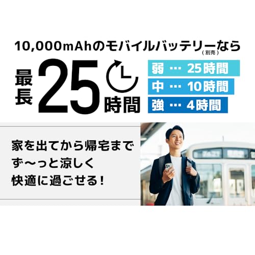"THANKO『がっつり涼しい「背負える扇風機リュック」（ARBNRSSBK）』"