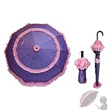 [SDCADQ]中二病でも恋がしたい 周辺 傘 小鳥遊六花 日傘 長柄の傘 自動 コスプレ道具 高還元 は日常両用 紫外線パラソル 晴雨両用 遮光 遮熱効果 紫外線対策 アニメグッズ キャラクタ人気 台風対応 梅雨対策 男女兼用 非公式 (折りたたみ傘-10骨)