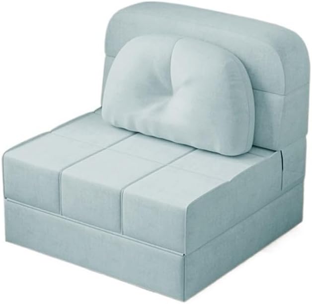 Sofa Bed， Modern Folding Sofa Bed Convertible Sleeper Chair & Futon Couch for Small Space,Folding Sofa Bed(Blue,72cm)