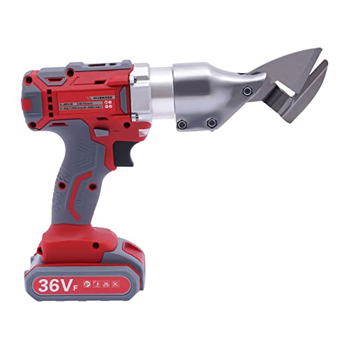 RIAHNEAH 36V Metal Shear, Speed Swivel Head Electric Metal Cutter Shear, Lithium-Ion Industrial Electric Scissors, Rechargeable Hand-Held Scissors