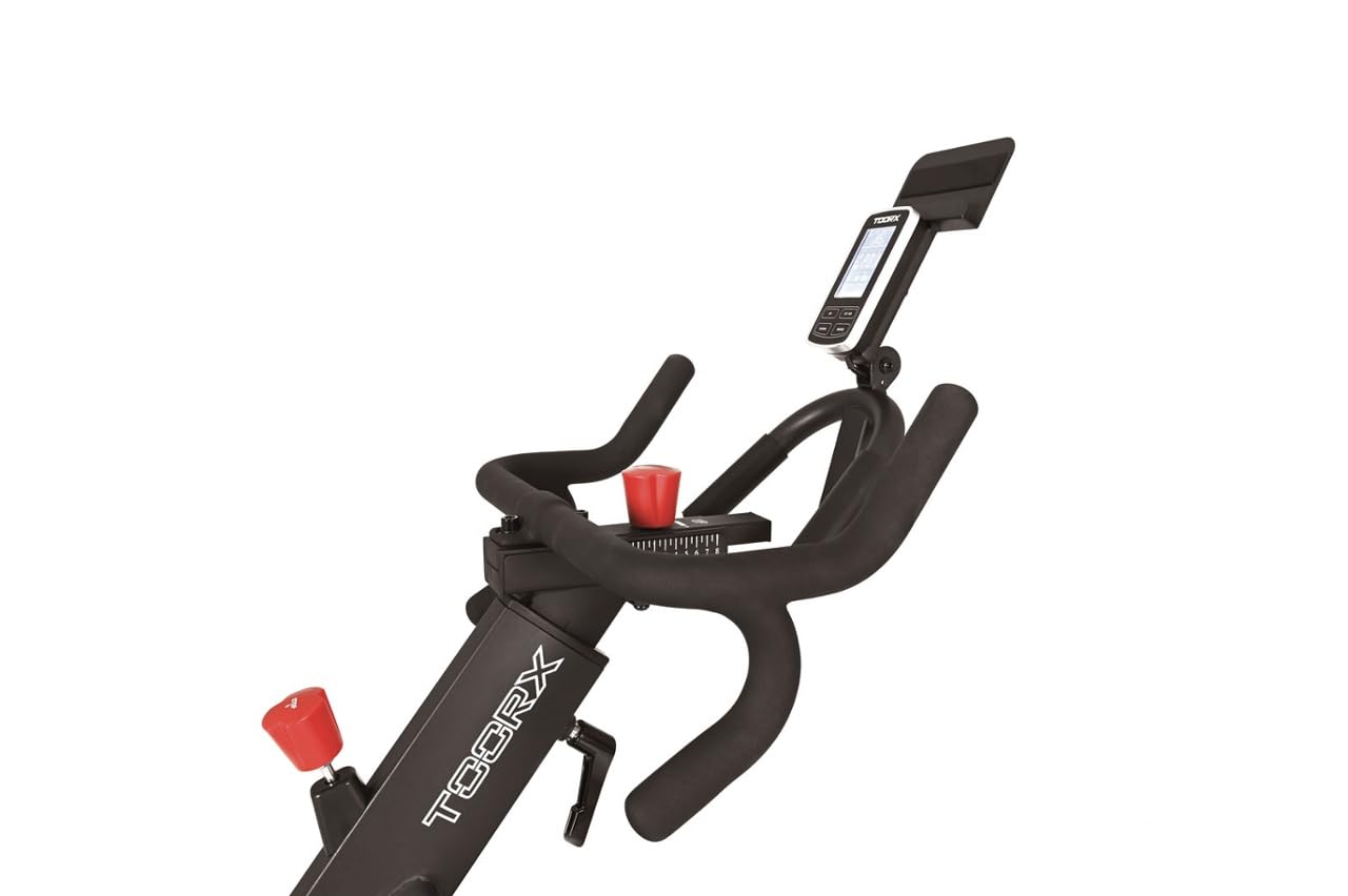 Toorx SRX-SPEED-MAG-PRO [Spin Bike Magnetica Professionale Volano 20kg Indoor Cycle Spinning App Ready 3.0] Cyclette Spinning Cardio Fitness con Resistenza 24 Livelli LCD Watt RPM Kinomap Zwift