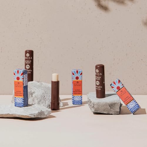 Baume à lèvres végan Prija pack de 4 sticks hydratants