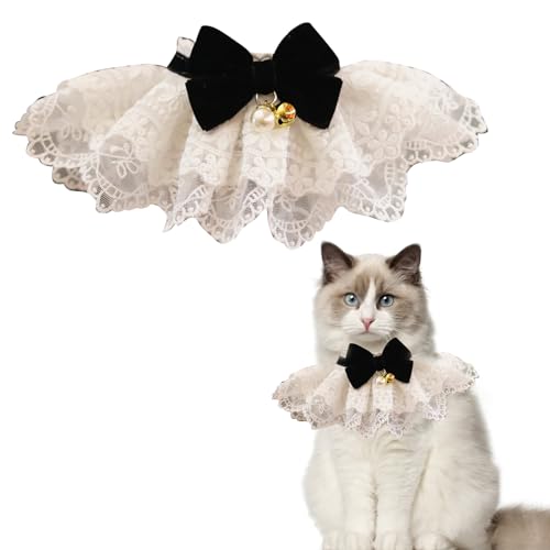 Bandana Dentelle Noire pour Petits Animaux Taille S