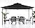 ABCCANOPY Gazebos for Patios 10x12 - Outdoor Steel Frame Gazebo for Lawn Backyard Garden Deck (Black)