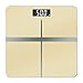 JINJIN Digitale Körpergewicht Badezimmerwaagen Waagen mit Step-On Technology, EIN LCD-Display - 180kg MAX (Color : Beige)