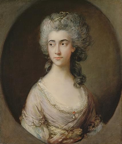 Affiche Gainsborough Mary Heberden, reproduction d'art sur toile géante pour grand mur