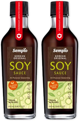 Sempio Salsa de Soja, Sin Gluten (250 ml) (Paquete de 2)