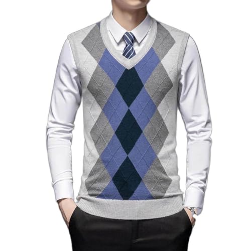 Chaleco de punto para hombre engrosado contra el frío de invierno