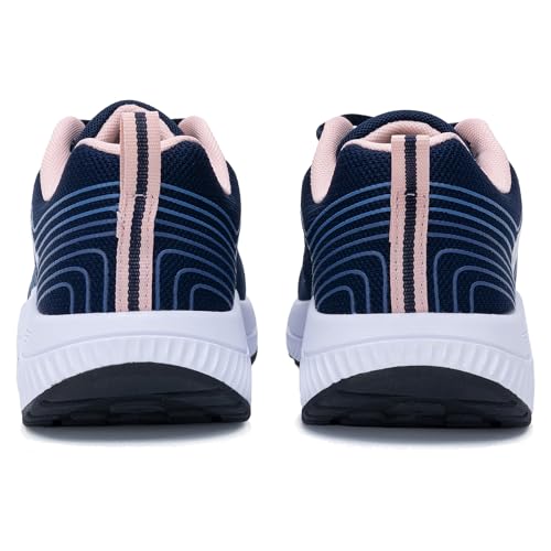 Image of Womens Walking Shoes Arch Support Wide Plantar Fasciitis Sneakers | Wide width for natural toe splay, Roomy fit to prevent pinching, Removable orthotic insoles, Shock-absorbing non-slip sole