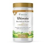 NaturVet Ultimate Skin and Coat Powder Plus Omega 3, 6 and 9 Supplement for Dogs and Cats, Powder, Made in The USA with Globally Source Ingredients 14 Ounce