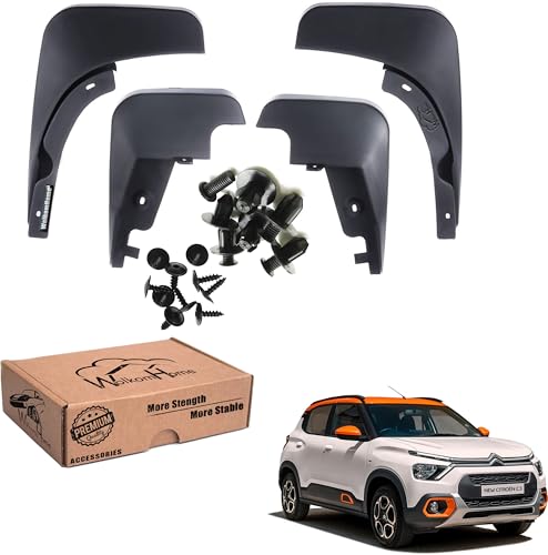 Image of WolkomHome Mud Flap Compatible with C3 - Durable Splash Guards for Car Exterior Protection