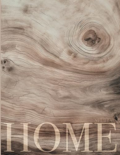 Neutral Coffee Table Book: Beautiful Oversized Decorative Piece For Your Living Room With Bold Inspirational Spine, Very Pretty Beige Home Decor Accent, 400 Numbered Dot Grid Pages