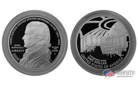 Miniatura 2 de 2005 P Commemorative 2005 Chief Justice John Marshall Silver Dollar Proof $1 Proof DCAM