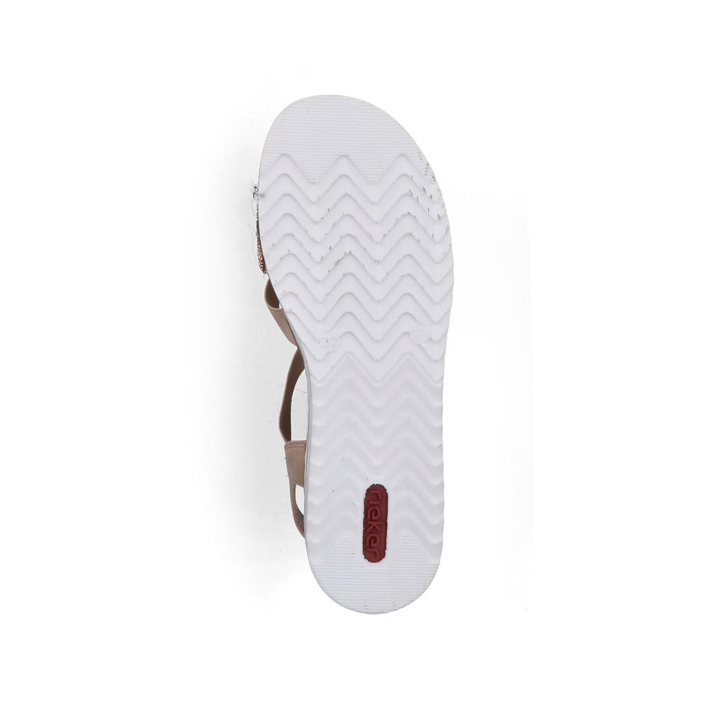 Rieker Damen Keilsandalen V0613, Frauen Sandalen