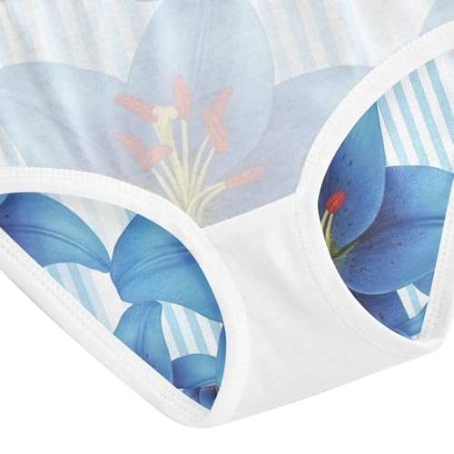 Blue Lilies Undies for Toddler Girls, Underwear Girls, 2T–8 Years4