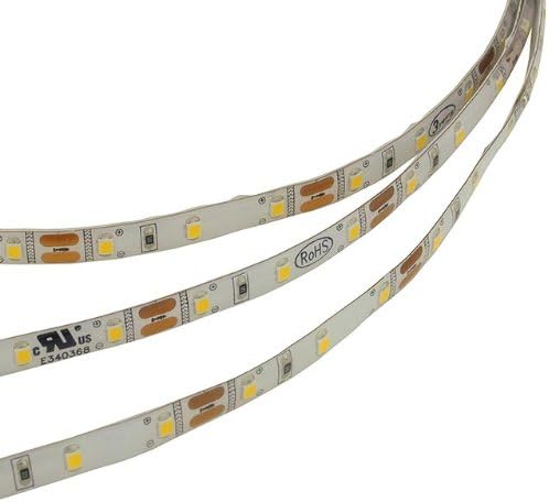 UL IP65 Water-Resistant Silicone Gel 16.4-Feet Flexible LED Strip with 300xSMD2835 12-Volt 24 Watts, White, 20155WH