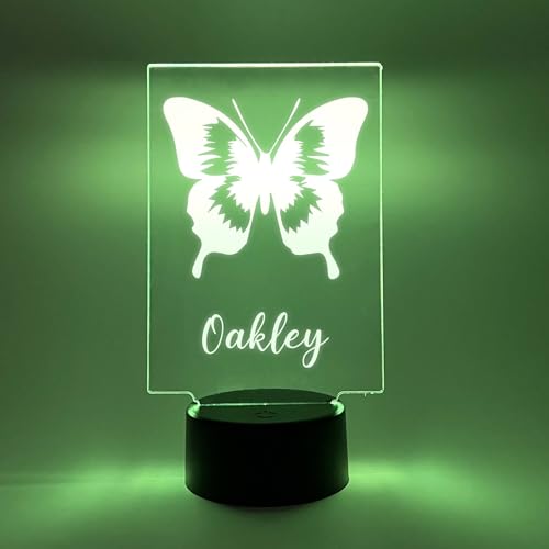 Lámpara de Mesa Personalizada Mariposa Multicolor LED miniatura 2