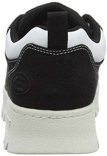 Skechers Skechers Women's Street Million-Wild'in Sneaker, Black Lt Pink Suede Rose Gold Duraleather Trim Blk, 35
