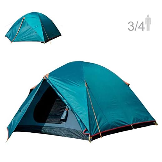 NTK, Barraca de Camping Colorado 3/4 Pessoas e Coluna d'Água de 2500 mm