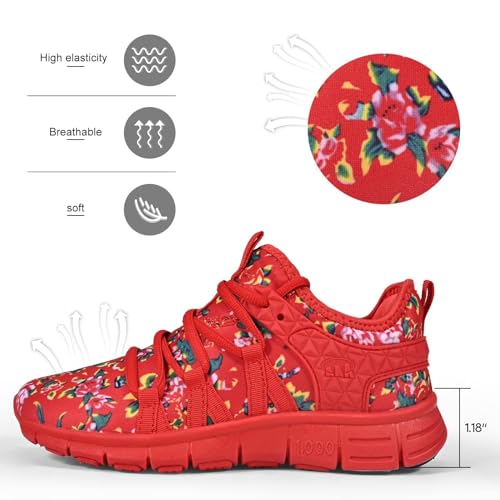 Image of INZCOU Running Shoes Lightweight Tennis Shoes Non Slip Gym Workout Shoes Breathable Mesh Walking Sneakers