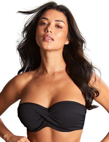 Panache Women's Ella Twist Bandeau Bikini Top with Padded Cups and Detachable Straps2