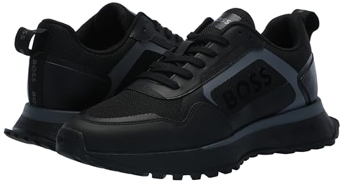 Image of BOSS Men's Big Logo Mesh Mix Lace Up Sneaker