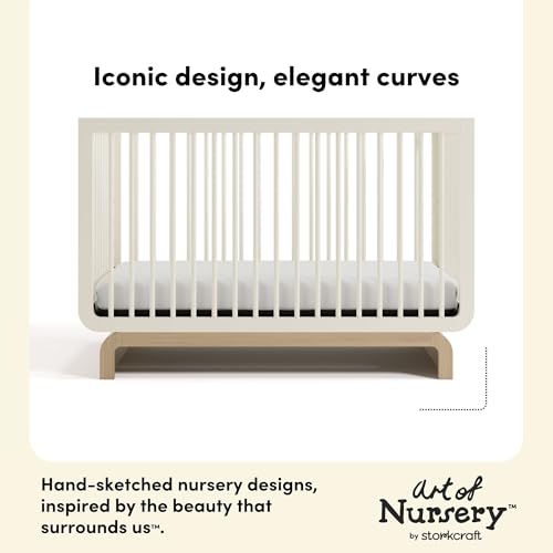 image for Storkcraft Santorini 5-in-1 Convertible Crib with Toddler Guardrail �