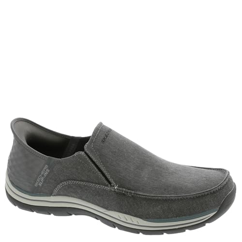 Image of Skechers Men's USA Expected - Cayson Moc Toe Canvas Slip-Ins