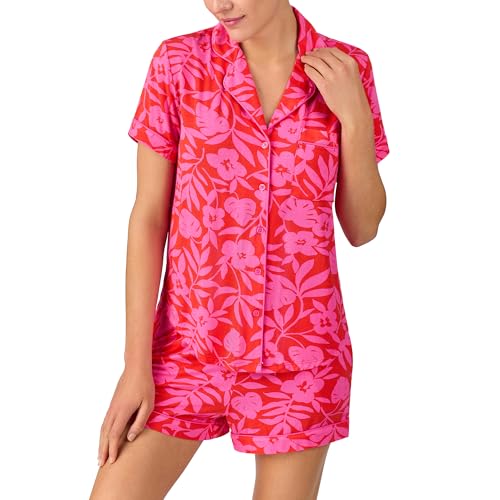 Image of kate spade new york Short Sleeve Knit Shorty Pj Set