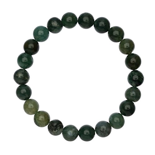Unique bracelet Perles Mousse Agathe 8mm Grade AAA extensible one size fits all 16cm bis 20cm Cover