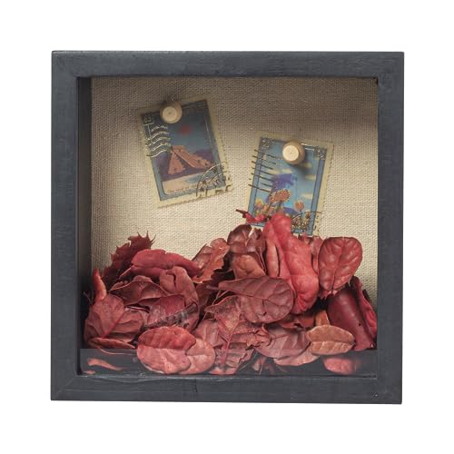 Image of Shadow Box Frame 6x6 Shadow Box Display Case with Linen Back of Awards Memorabilia Flower, Pictures, Keepsakes、Bouquet、Medals and More Photos Memory Box Black