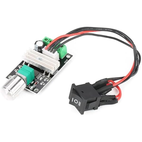 PWM regulator prędkości obrotowej silnika, regulowany sterownik odwracalny silnika, regulator prędkości, moduł sterowania niskiego napięcia, kontroler z przyciskiem DC 6 V, 12 V, 24 V, 3 A