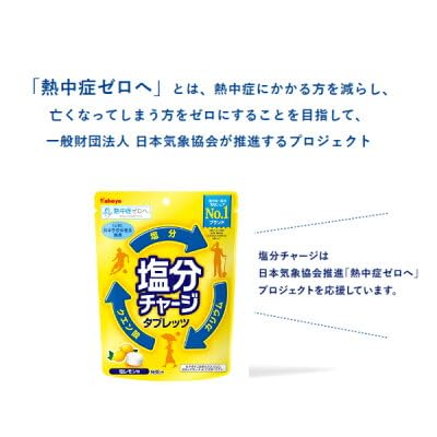 Amazon.co.jp: カバヤ食品 塩分チャージタブレッツ塩レモン 81g×6袋