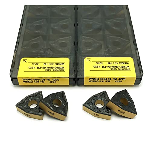 Insertos de carburo WNMG080404 de alta dureza para torno de metal CNC