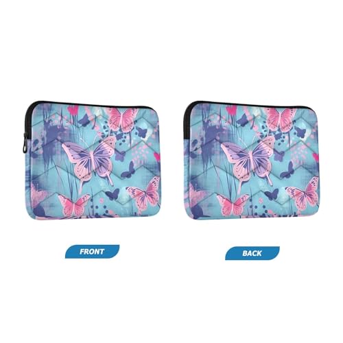 Funda para portátil de 13-14 pulgadas impermeable con mariposas miniatura 2
