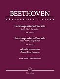 Sonata quasi una Fantasia f??r Klavier Es-Dur, cis-Moll op. 27, 1+2 Mondscheinsonate. Spielpartitur, Urtextausgabe by Ludwig van Beethoven (2015-03-10)