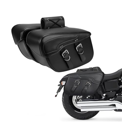 Alforja de cuero impermeable para motocicleta para Suzuki Boulevard C50t miniatura 2